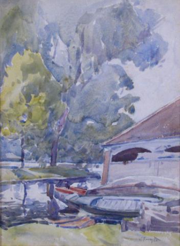 Appraisal: William J Forsyth IN - x Watercolor Signed Lower Right