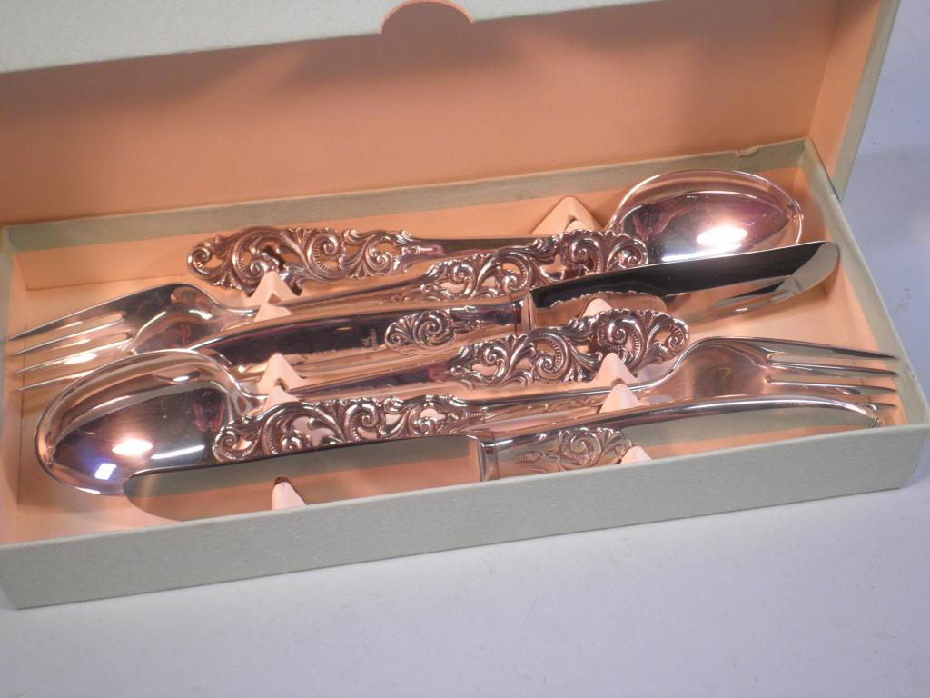 Appraisal: Mylius Norway Two spoons fork and a knife