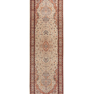 Appraisal: A Tabriz Wool Runner th Century feet inches x feet