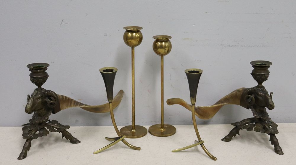 Appraisal: Pairs Of Candlesticks To Include A Pair of Richard Rohac