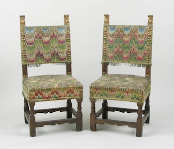 Appraisal: A Pair of Chairs Netherlands ca th th Century Another