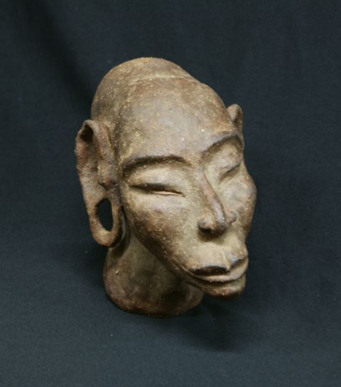 Appraisal: Attributed to William Dobell - African Head stoneware inscribed and