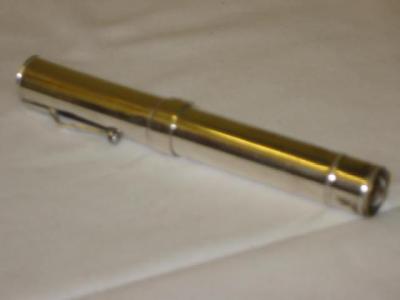 Appraisal: A POCKET TORCH in cylindrical fountain pen case Birmingham long