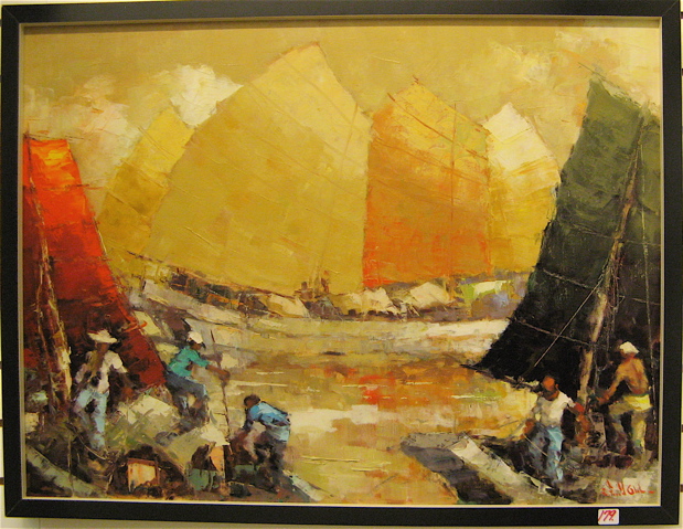 Appraisal: LUCIEN FRITS FRITZ OHL OIL ON CANVAS Sumatra Netherlands -