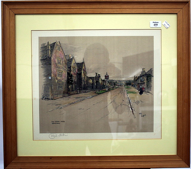 Appraisal: CECIL ALDIN 'THE LYGON ARMS' BROADWAY PROMO LITHOGRAPH signed in