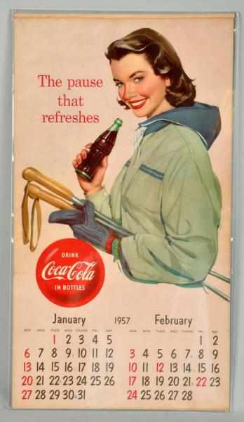 Appraisal: Coca-Cola Complete Calendar Description Only light edge wear and soiling