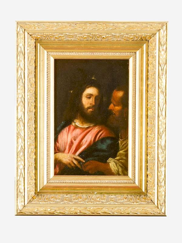 Appraisal: Tiziano Vecellio - -follower Tiziano Vecellio - -follower Jesus and