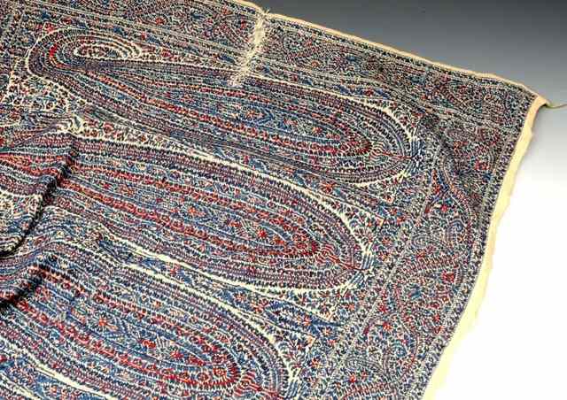 Appraisal: AN EARLY th CENTURY OTTOMAN PANEL with blue and red