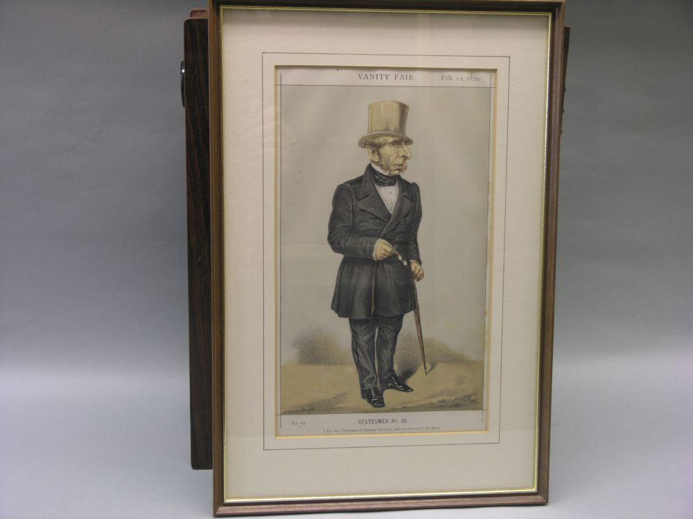 Appraisal: Six various portrait prints from Vanity Fair all framed