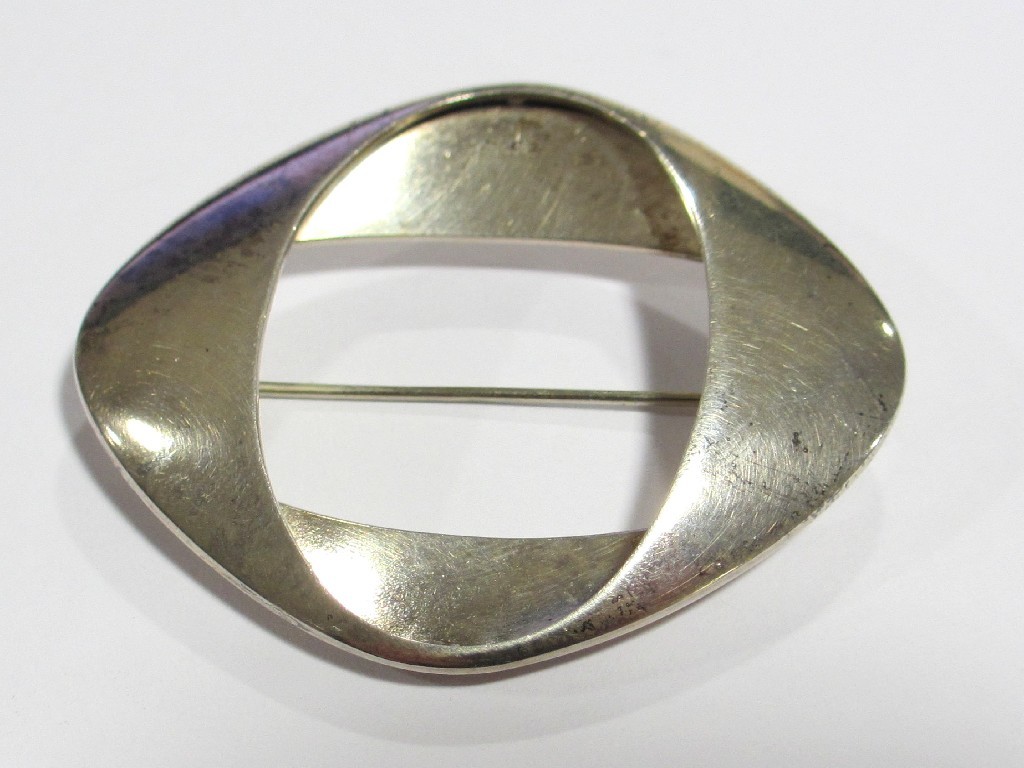 Appraisal: A Georg Jensen silver brooch stamped on the reverse Georg