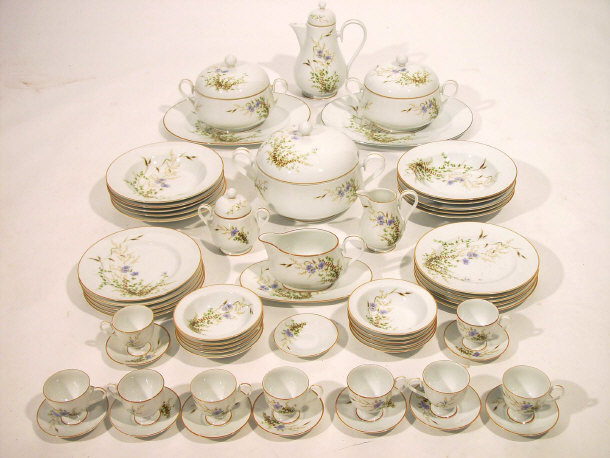 Appraisal: Extensive Noritake Ireland porcelain tea dinner service hand coloured and