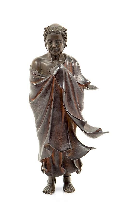 Appraisal: A Japanese Bronze Figure Height inches A Japanese Bronze Figure