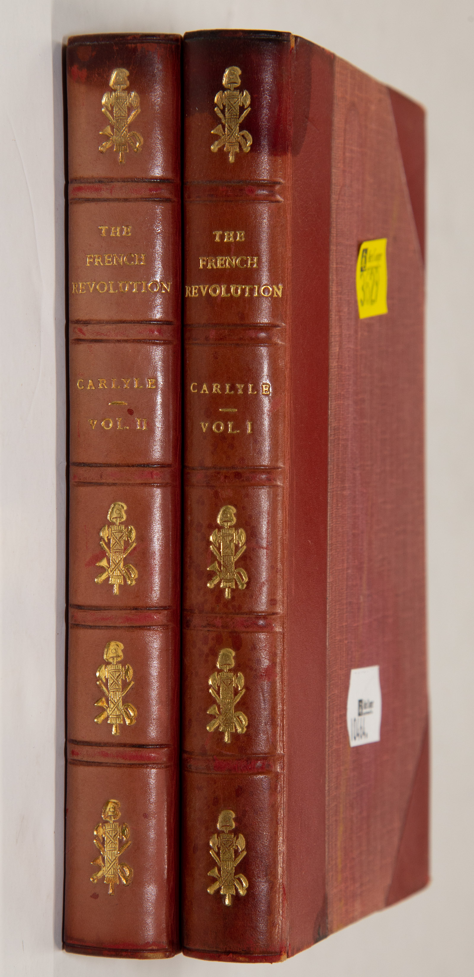 Appraisal: LEATHER-BOUND SET CARLYLE FRENCH REVOLUTION Thomas Carlyle THE FRENCH REVOLUTION