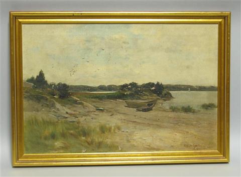 Appraisal: GEORGE H SMILLIE AMERICAN - COHASSET Oil on canvas x