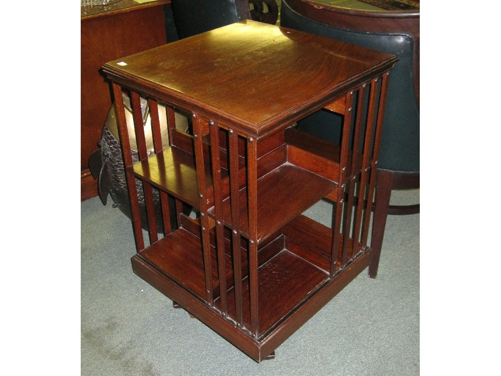 Appraisal: Mahogany revolving bookcase