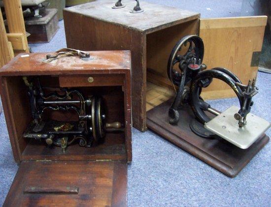 Appraisal: A cased sewing machine by J G Weir Carlisle St