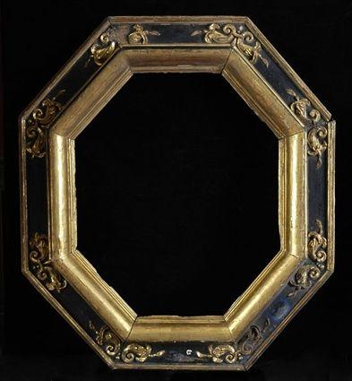 Appraisal: ITALIAN PAINTED AND PARCEL-GILT FRAME x in x in sight