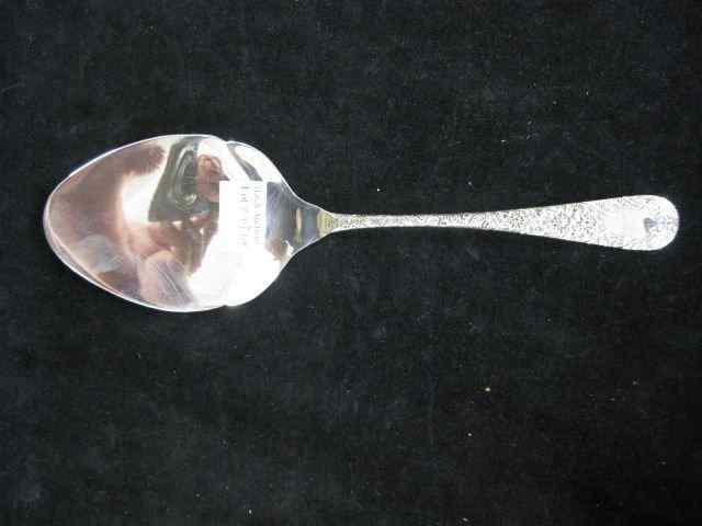 Appraisal: Whiting Sterling Silver Pie or Cake Server ornate hand chased