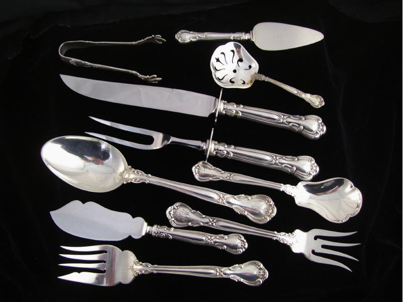 Appraisal: - Serving pcs Gorham Chantilly Includes - Lemon fork -