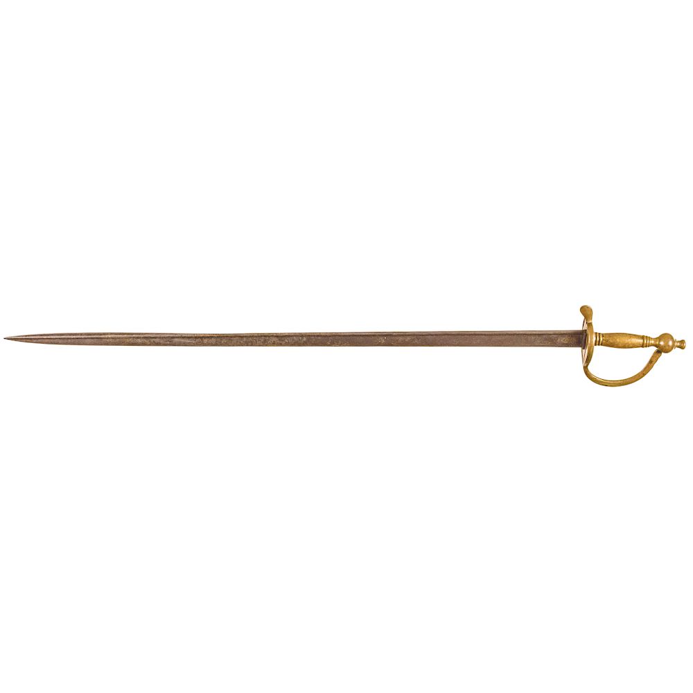 Appraisal: c s Revolutionary War Military Short Sword with Brass Hand