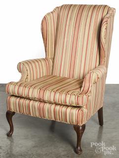 Appraisal: Contemporary wing back chair Provenance Barbara Hood's Country Store West