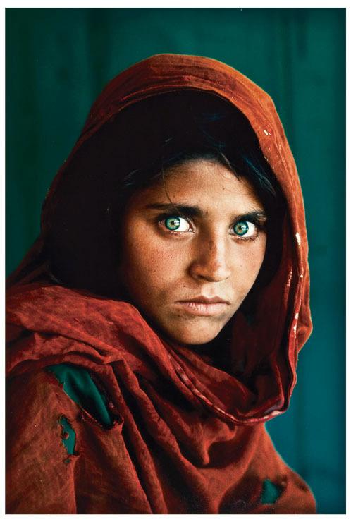 Appraisal: Steve McCurry b Afghan Girl in a Refugee Camp Chromogenic