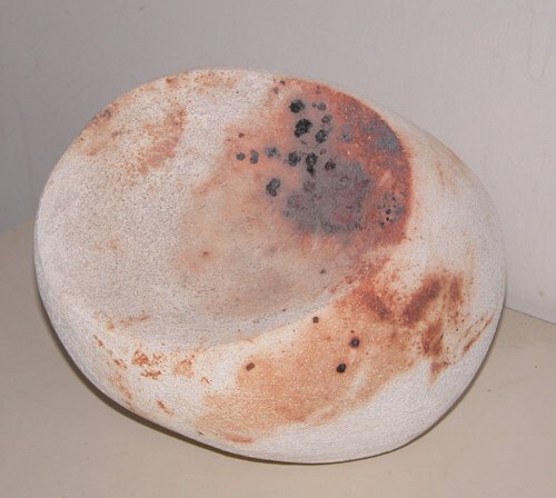 Appraisal: Untitled Raku Organic Sculpture Ceramic on Ceramic Gallaner Louanne x