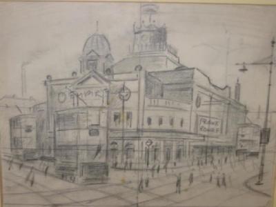 Appraisal: ARTHUR DELANEY Ardwick Empire unsigned pencil sketch inscribed Idea for