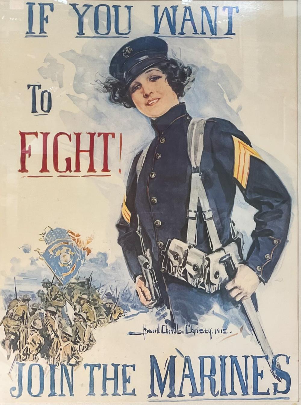 Appraisal: AFTER HOWARD CHANDLER CHRISTY IF YOU WANT TO FIGHT JOIN