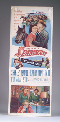 Appraisal: SEABISCUIT MOVIE POSTER w x t lobby poster copyright for