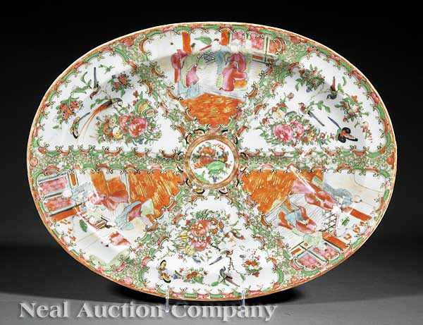 Appraisal: A Chinese Export Canton Famille Rose Platter mid- th c