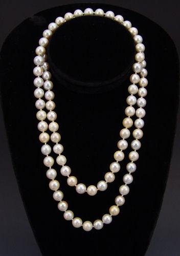 Appraisal: '' STRAND PEARL NECKLACE Strand of - mm cultured pearls