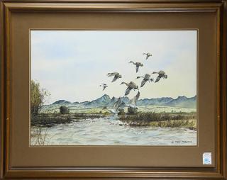 Appraisal: Watercolor Ted Marois Ted Marois American th century Pintails and