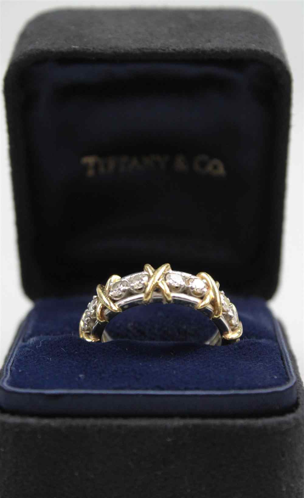 Appraisal: TIFFANY ''SIXTEEN STONE'' RING BY JEAN SCHLUMBERGER signed on gold