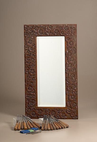 Appraisal: CINCINNATI ART-CARVED MIRROR BY MUZZIE HOOVAN PLUS Cincinnati Ohio s