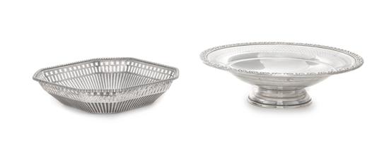 Appraisal: Sale Lot Two American Silver Bowls comprising a circular bowl