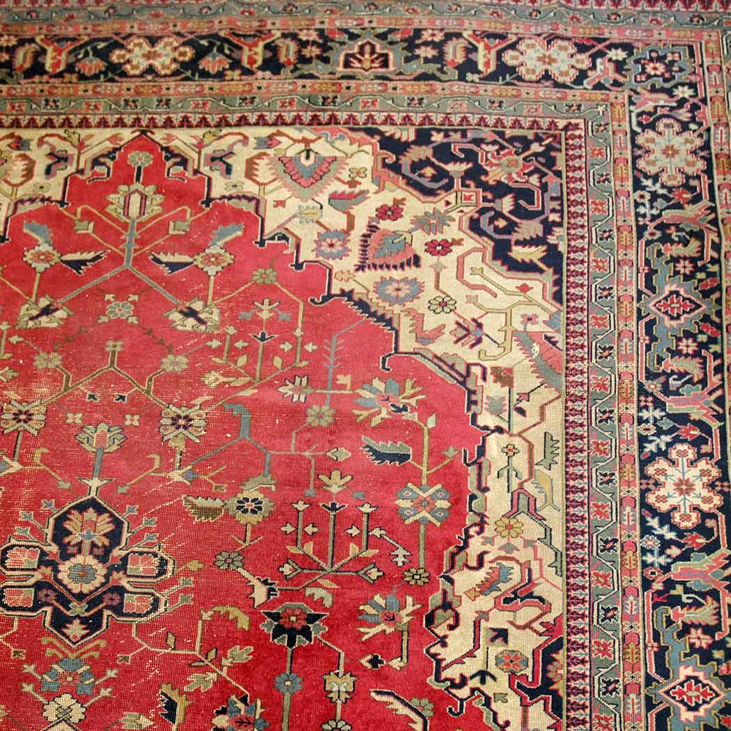 Appraisal: Sparta Carpet West Anatolia circa The raspberry field with a