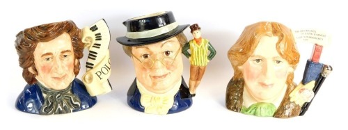 Appraisal: Three Royal Doulton large character jugs comprising Character Jug of