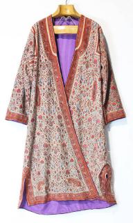 Appraisal: Kashmiri ceremonial robe executed in wool Kashmiri ceremonial robe executed