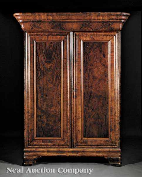 Appraisal: An American Late Classical Mahogany Armoire c New Orleans massive