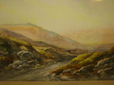 Appraisal: ENGLISH SCHOOL Late th Century Near Princetown Dartmouth watercolour indistinctly