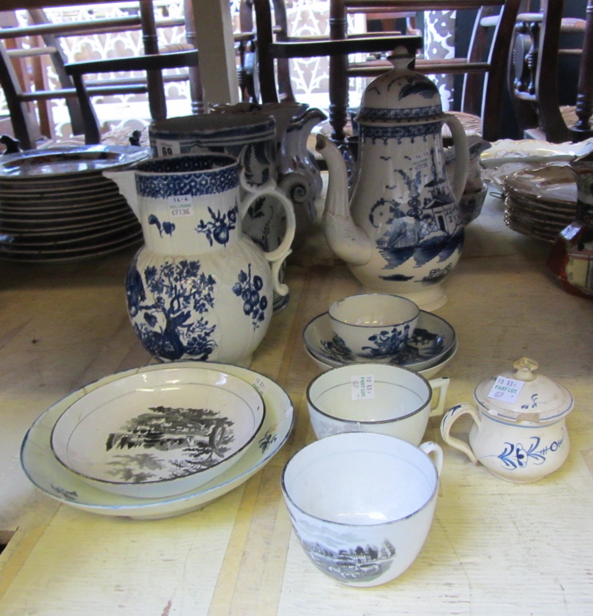 Appraisal: A quantity of ceramics including a London delftware section of