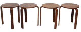 Appraisal: Alvar Aalto for Artek stools four Set of four stools