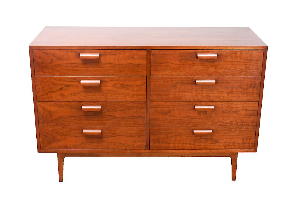 Appraisal: Mid-Century Danish Modern Chest of Drawers Mid-Century Danish Modern walnut