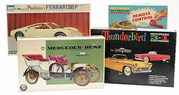 Appraisal: Motorized car kits Lot includes various kits with accompanying motors