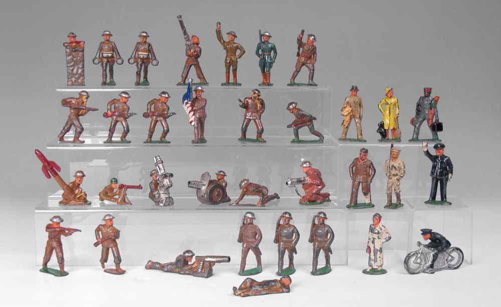 Appraisal: COLLECTION OF SOFT METAL ARMY FIGURINES Circa 's from the