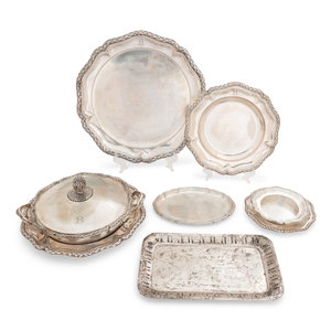 Appraisal: A Collection of Nine German Posen Silver Items includes a