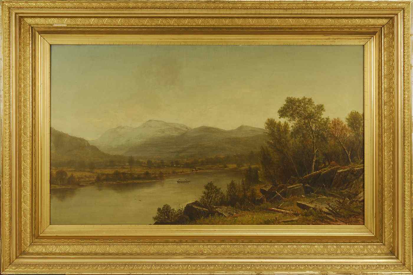 Appraisal: CHARLES WILSON KNAPPAmerican - Summer Afternoon on the Susquehanna'' Signed