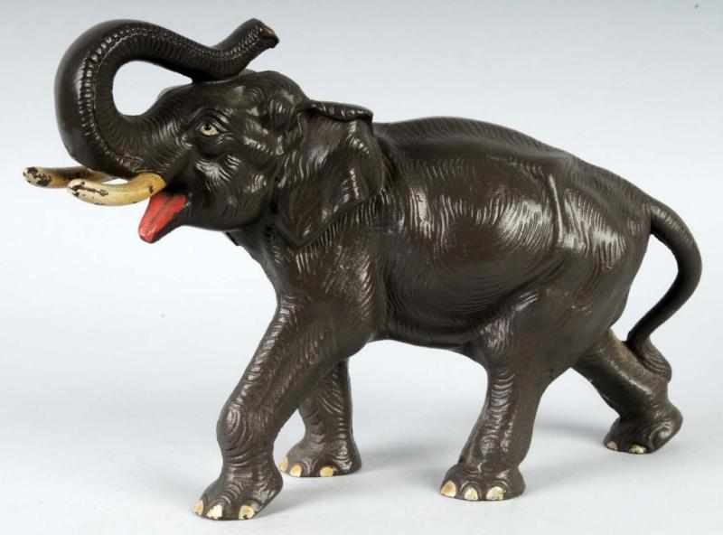 Appraisal: Cast Iron Elephant Doorstop Description Made by Hubley Condition Excellent