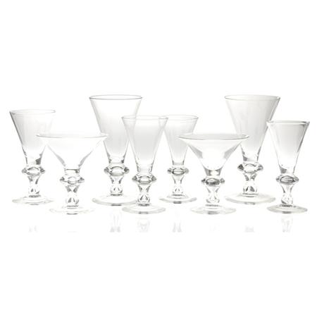 Appraisal: Group of Steuben Glass Stemware Estimate -